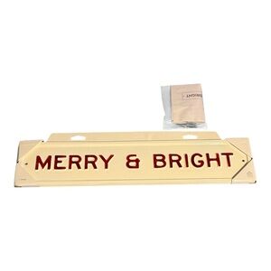 Magnolia "Merry & Bright" Christmas Sign‎ NEW